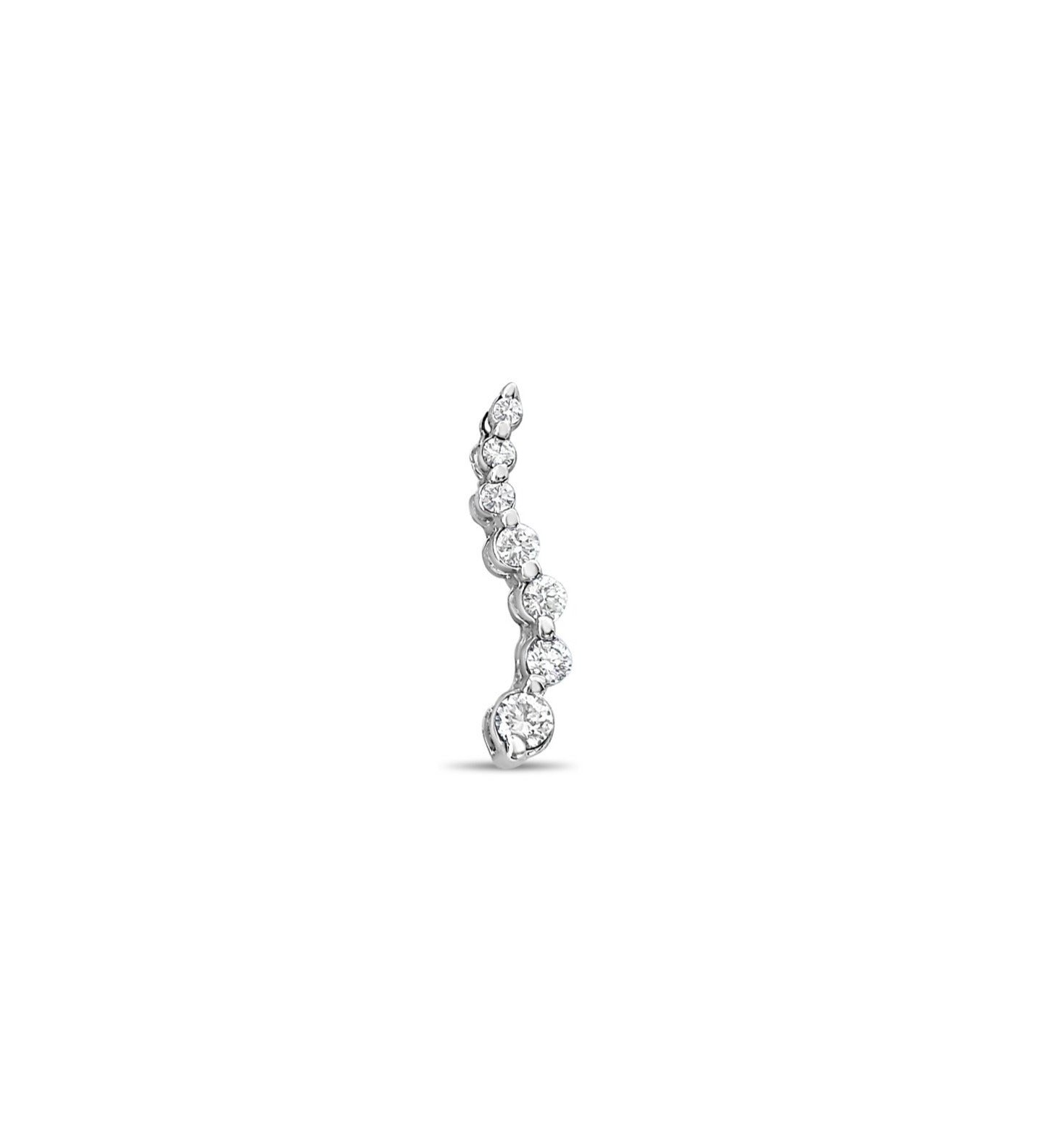 Diamond Journey Pendant .25cttw 14k White Gold