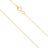 1MM 14K Gold Rope Chain Necklace Yellow Gold or White Gold