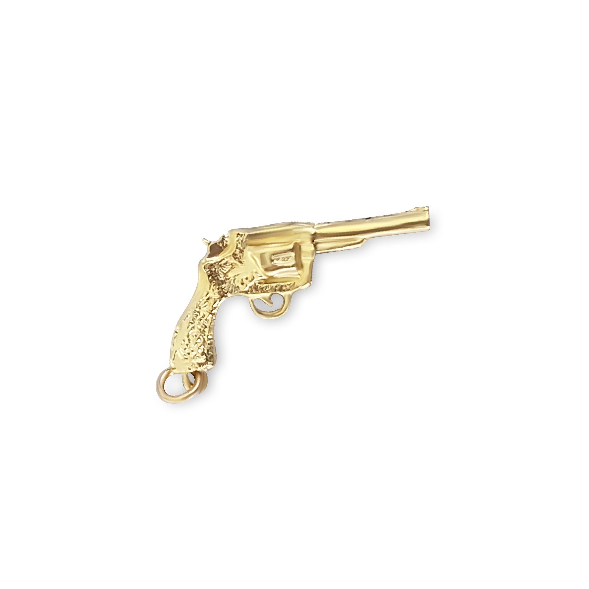 Gun Charm/Pendant 14k Yellow Gold