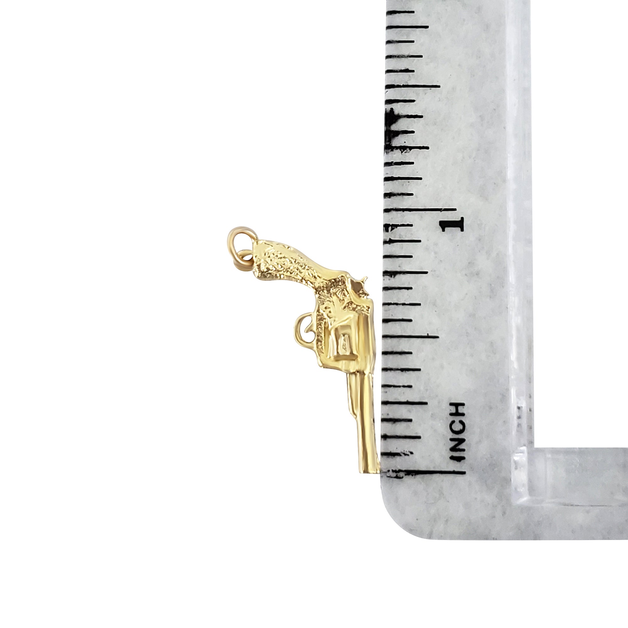 Gun Charm/Pendant 14k Yellow Gold