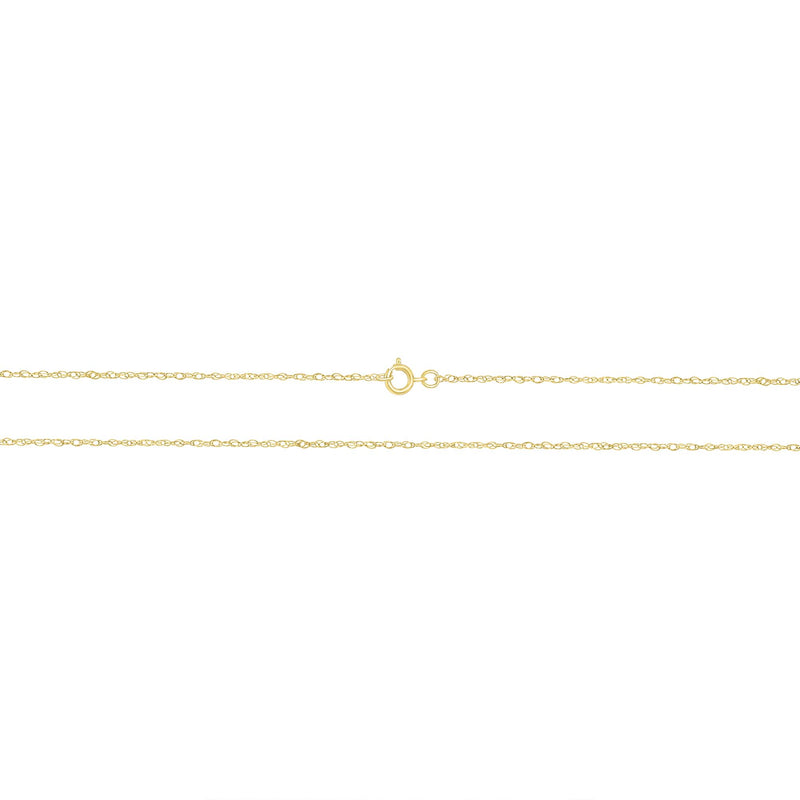 Cadena de eslabones de oro macizo de 1,15 mm, oro amarillo o blanco de 14 quilates
