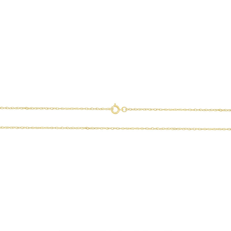 1.15MM Solid Gold Rope Chain 14K Yellow Gold or White Gold
