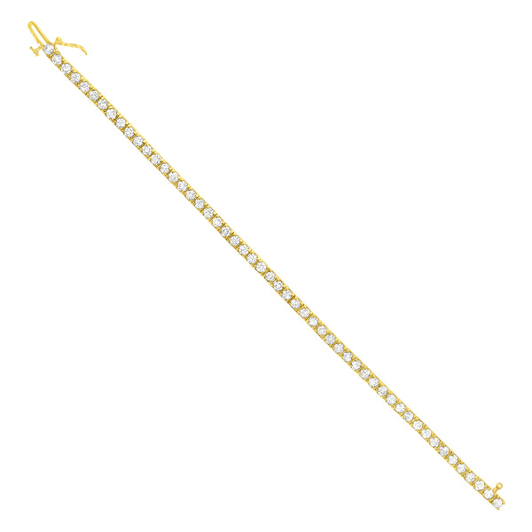 Classic Diamond Tennis Bracelet 5.00cttw 14k Yellow Gold - Queen of Gemz