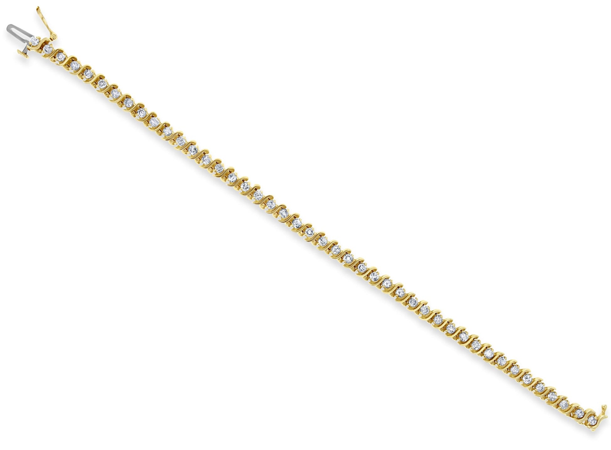 Vintage S Style Diamond Tennis Bracelet