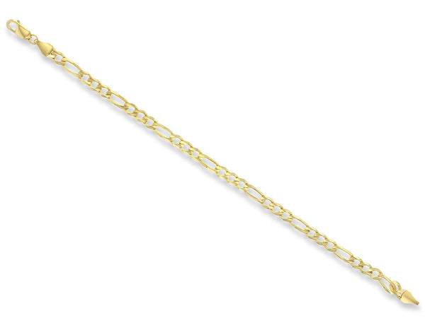 5mm Classic Figaro Bracelet-Anklet 14k Yellow Gold