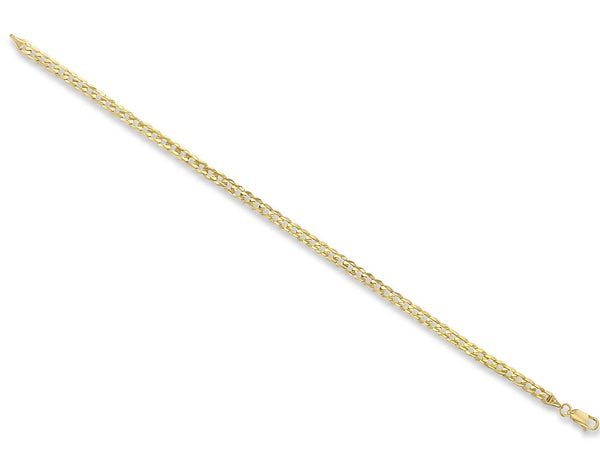 4MM Cuban Link Gold Bracelet 14k Yellow Gold