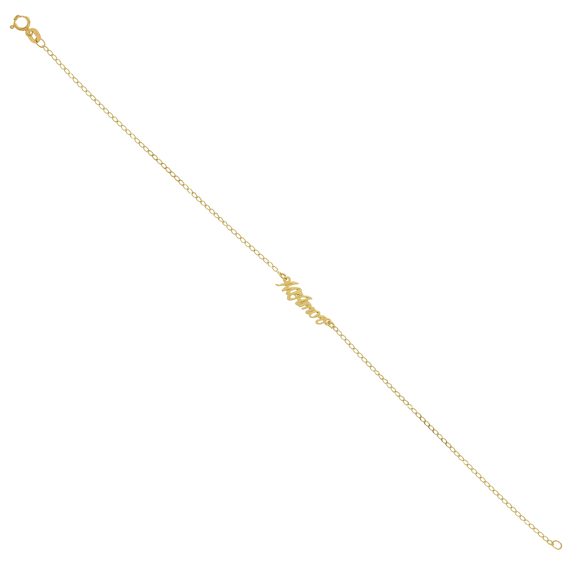 Mi Amor Gold Anklet 14k Yellow Gold