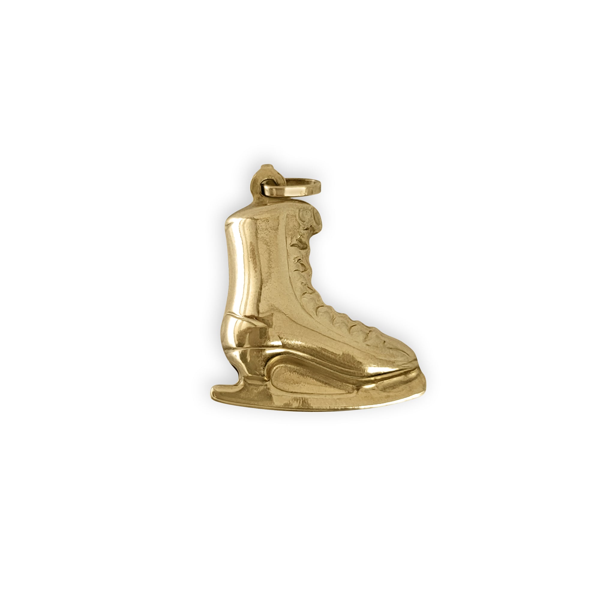 Polished Rollerblading Charm/Pendant 14k Yellow Gold