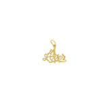 #1 Lover with Diamond Cuts 14k Yellow Gold