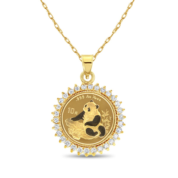 1998 Panda Coin diamond necklace