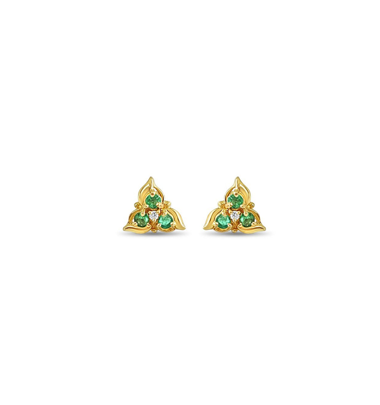 Emerald Stud Earrings