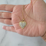 heart shaped rope outline necklace