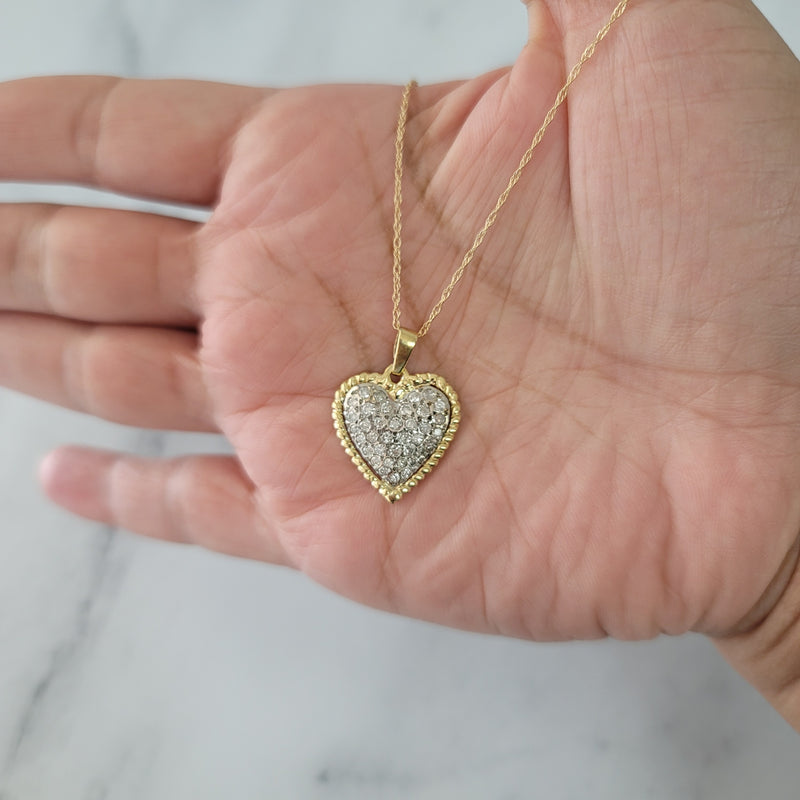 heart shaped rope outline necklace