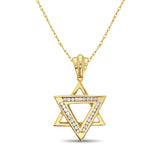 Polished Jewish Star of David Necklace