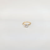 Heart Shaped Solitaire Diamond Engagement Ring 1.00cttw 14k Yellow Gold