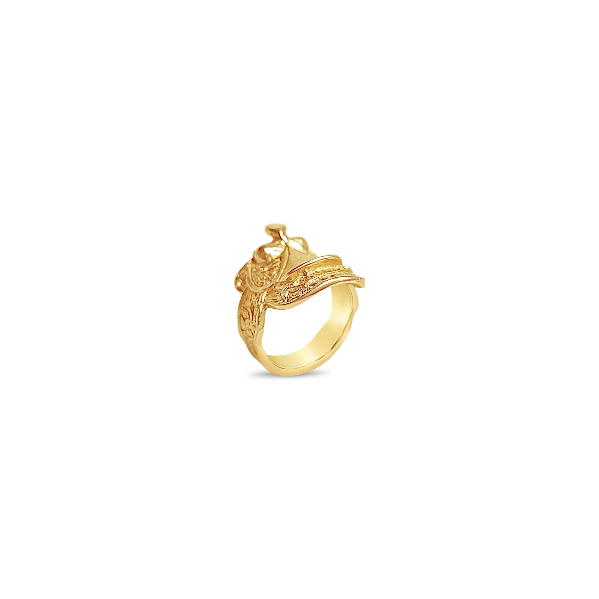 Saddleback Ring 14k Yellow Gold