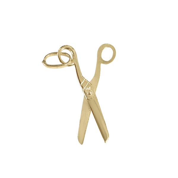 Scissor Hairdresser Charm/Pendant 14k Yellow Gold