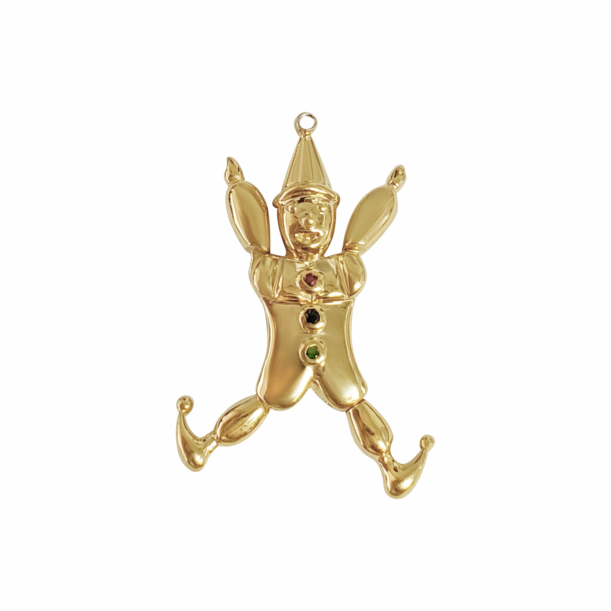 Clown Charm/Pendant 14k Yellow Gold