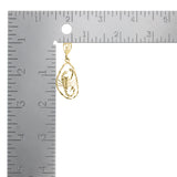 Scorpion Pendant with Diamond Cuts 14k Yellow Gold