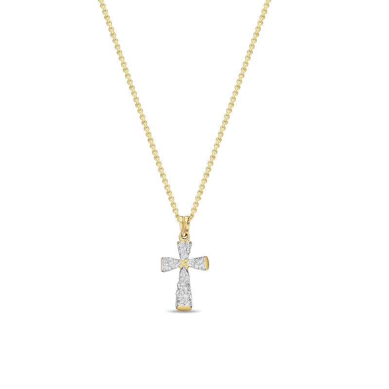 Pave Diamond Cross Necklace