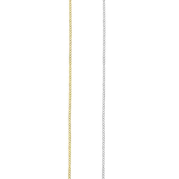 Cable Link Chain 14k Yellow Gold or 14k White Gold