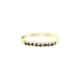 Sapphire Stackable Ring 14k Yellow Gold