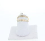 Diamond Ring Wedding Set .25cttw 14k Yellow Gold