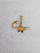Small Solid Yellow Gold Shark