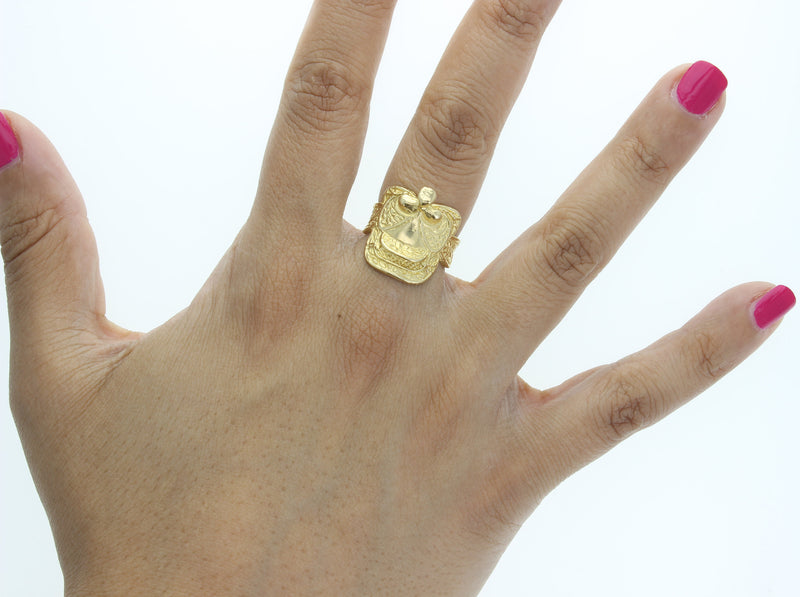 Saddleback Ring 14k Yellow Gold