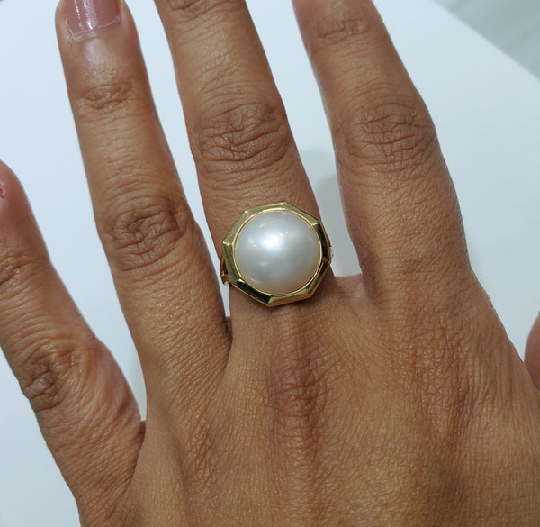 13MM Mabe Pearl Ring