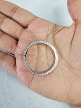 Circle of Life Diamond Necklace 1.06cttw 14k White Gold