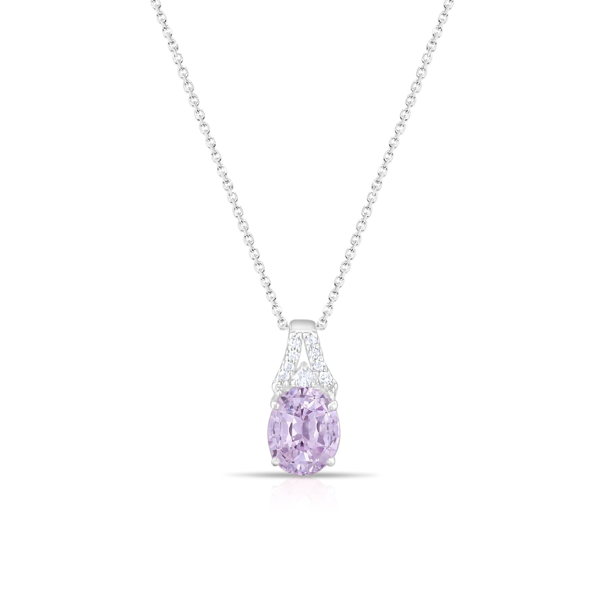 Amethyst Diamond Necklace