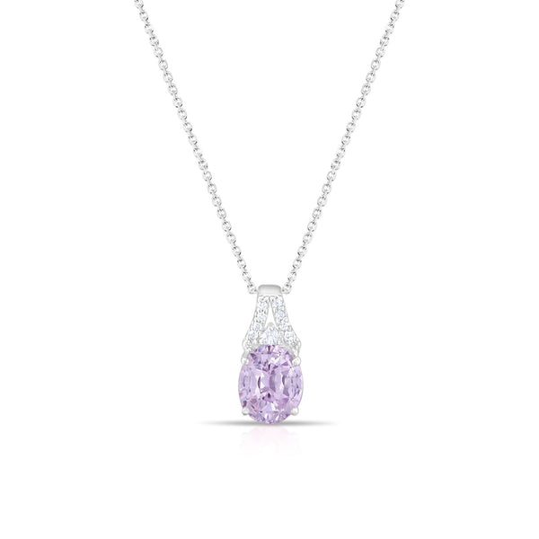 Amethyst Diamond Necklace