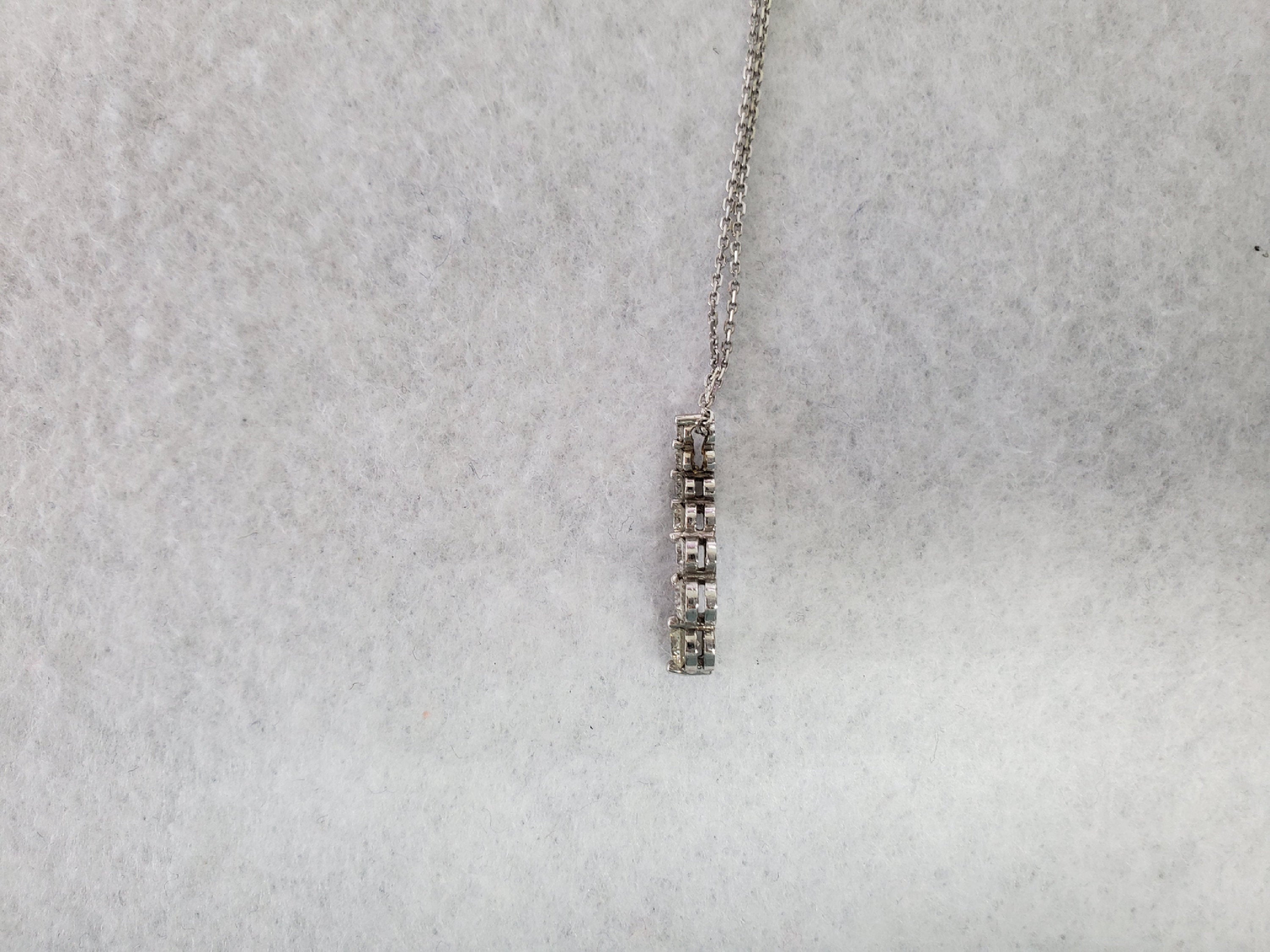 Diamond Journey Pendant 1.00cttw 14k White Gold