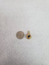 Sapphire Diamond Pendant .54cttw 14k Yellow Gold