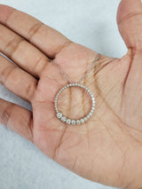 Journey Circle of Life Diamond Necklace 1.20ttw 14k White Gold