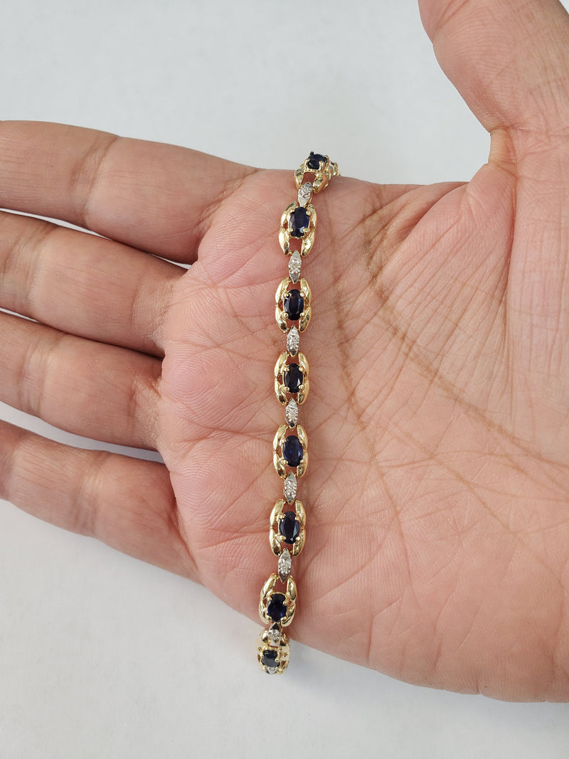 Vintage Diamond and Sapphire bracelet