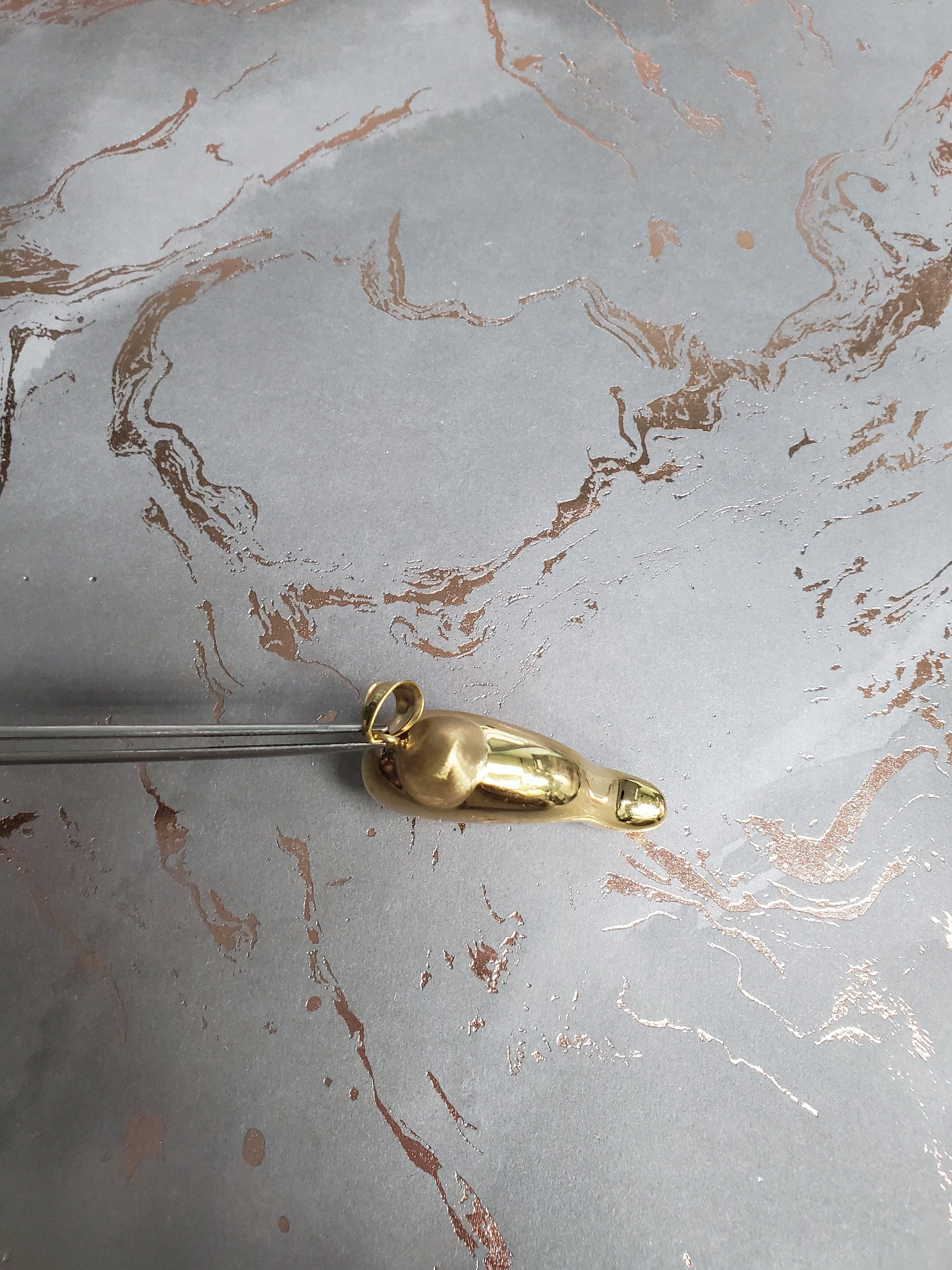 Polished Dolphin Pendant 14k Yellow Gold