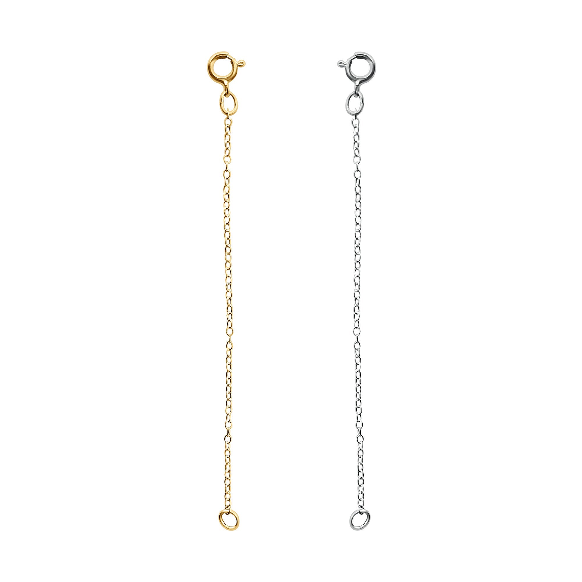 2.5inch 14k White or Yellow Gold Chain Extender