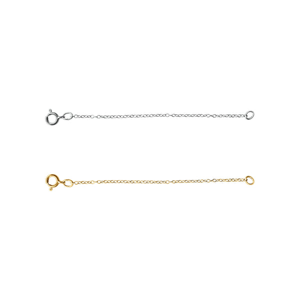 2.5inch 14k White or Yellow Gold Chain Extender