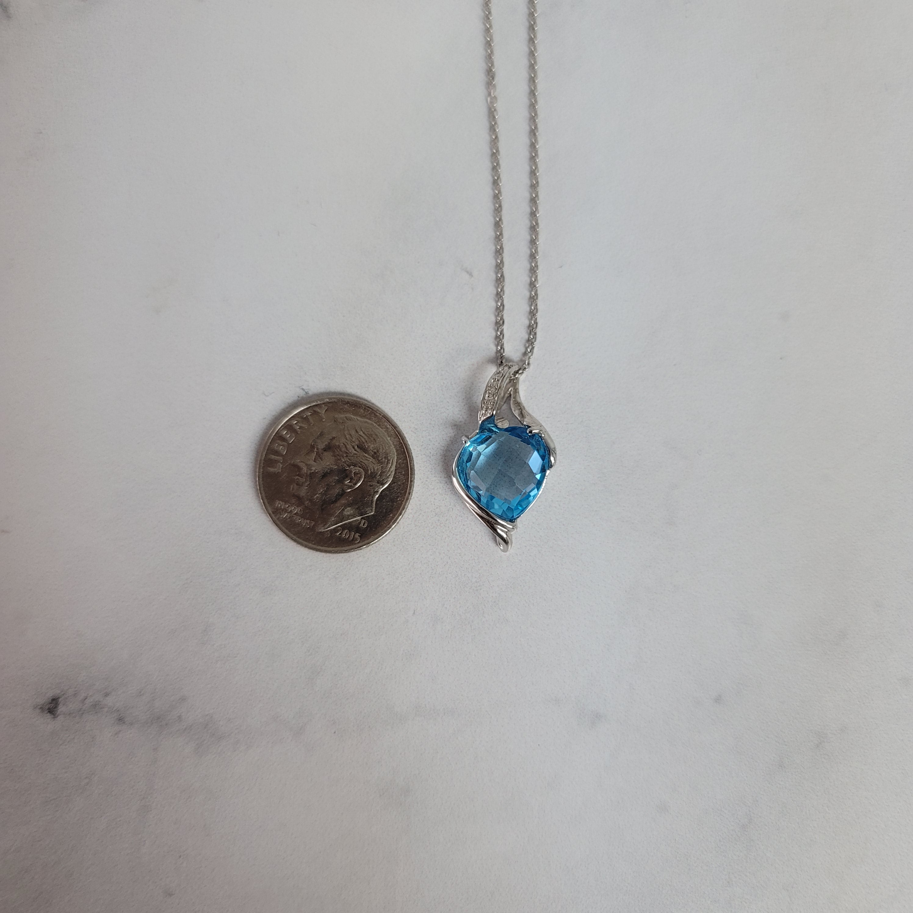 Heart Shaped Topaz Necklace