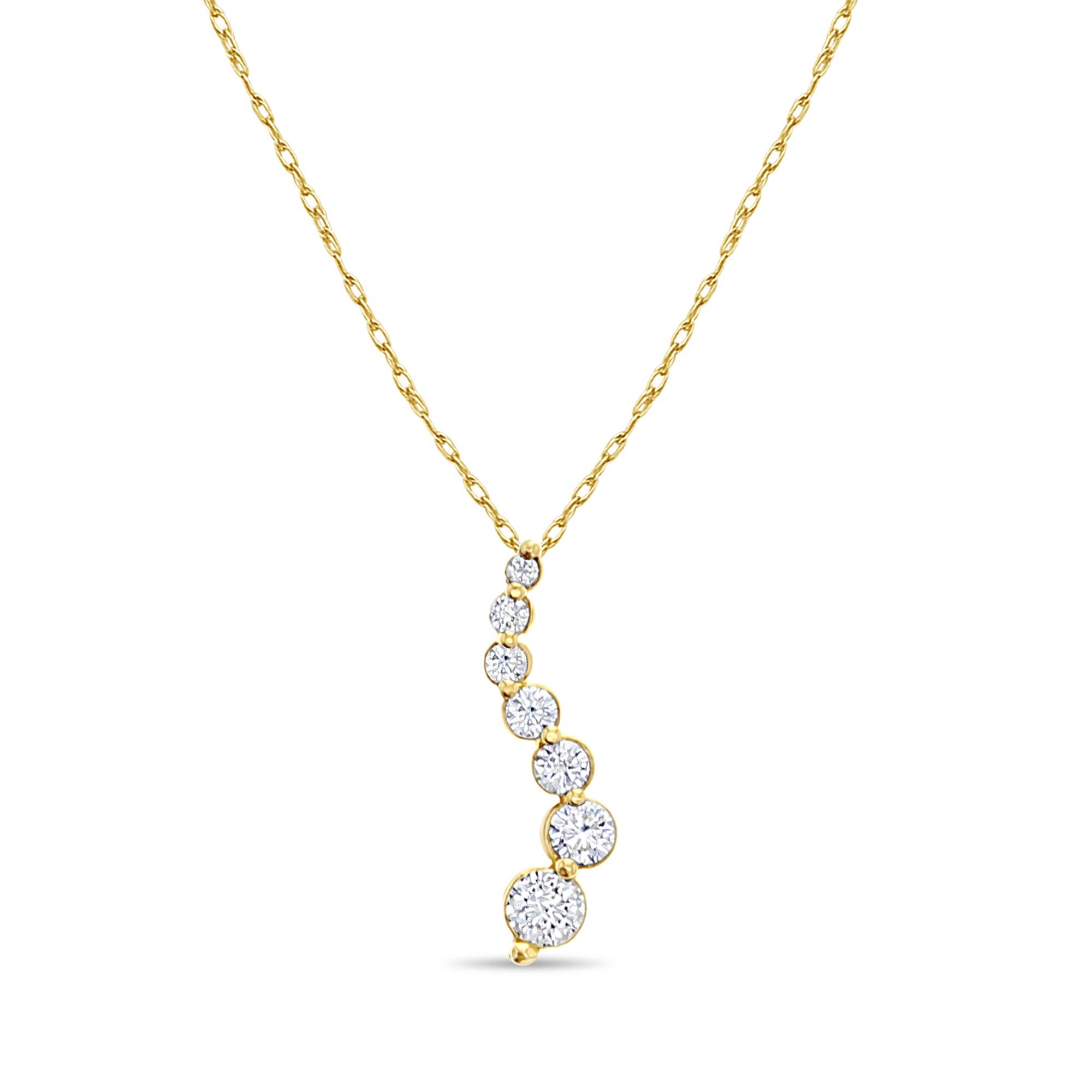 Collier Diamond Journey .83cttw Or blanc 14 carats ou or jaune 14 carats