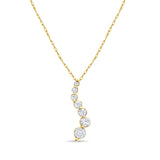 Diamond Journey Necklace .83cttw 14k White Gold or 14k Yellow Gold