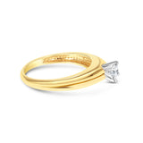 One Quarter Carat Diamond Engagement Ring .25cttw 14k Yellow Gold