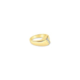Princess Cut Diagonal Diamond Ring .40cttw 14k Yellow Gold