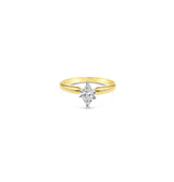 1/3 Carat Solitaire Marquise Diamond Engagement Ring 14k Yellow Gold