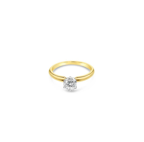 Solitaire Diamond Engagement Ring .40cttw 14k Yellow Gold
