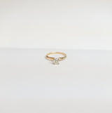 1/3 Carat Solitaire Diamond Engagement Ring .33cttw 14k Yellow Gold