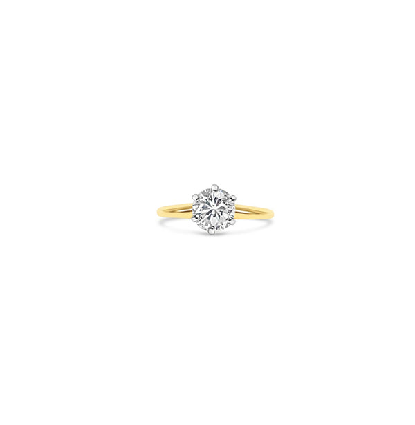 One Carat Brilliant Diamond Engagement Ring