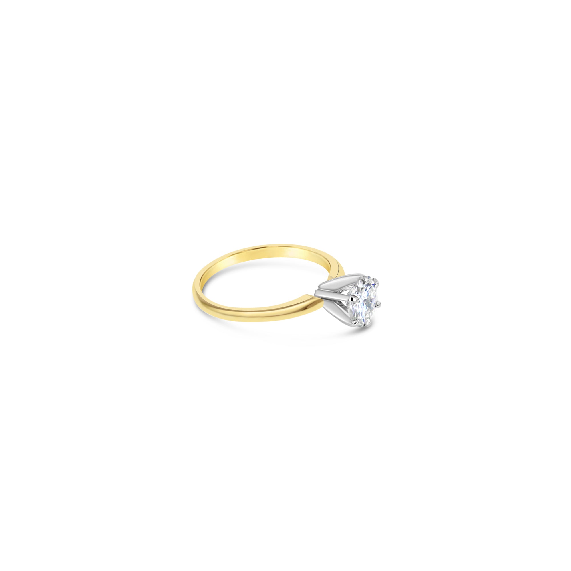 One Carat Brilliant Diamond Engagement Ring